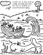 Jonah and the Whale Coloring Pages